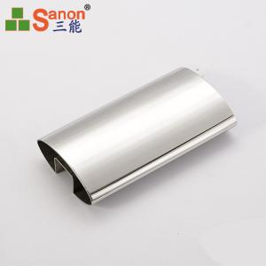China Handrail Stainless Steel Welded Tube Oval Slotted Pipe ASTM A312 A213 JIS factory