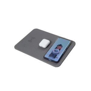 China Smart Pu Leather Mouse Pad Multifunctional Mobile Phone Charging factory