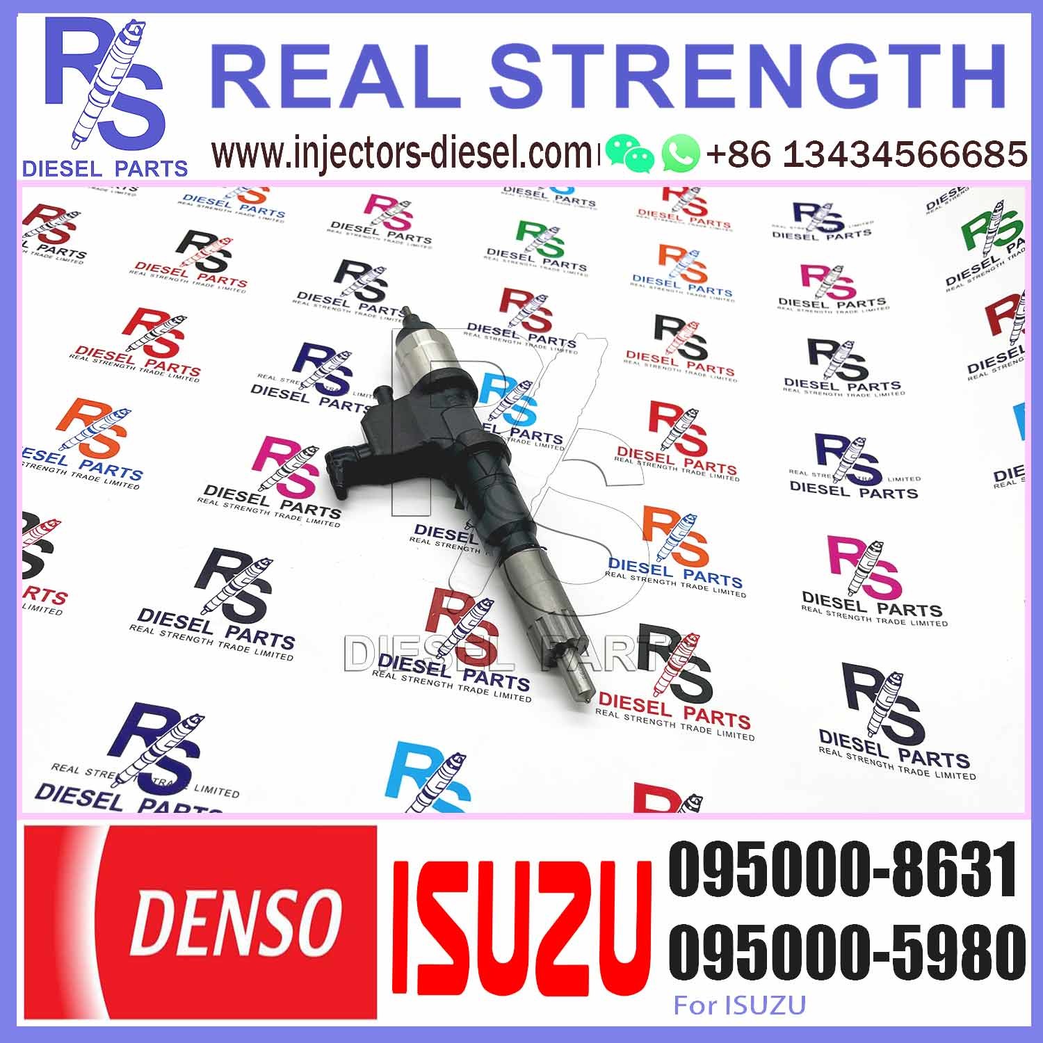 Diesel engine Common Rail Fuel Injector 095000-8630 095000-8631 095000-8632 095000-8633 for ISUZ-U 8-98139816-0 8-981398