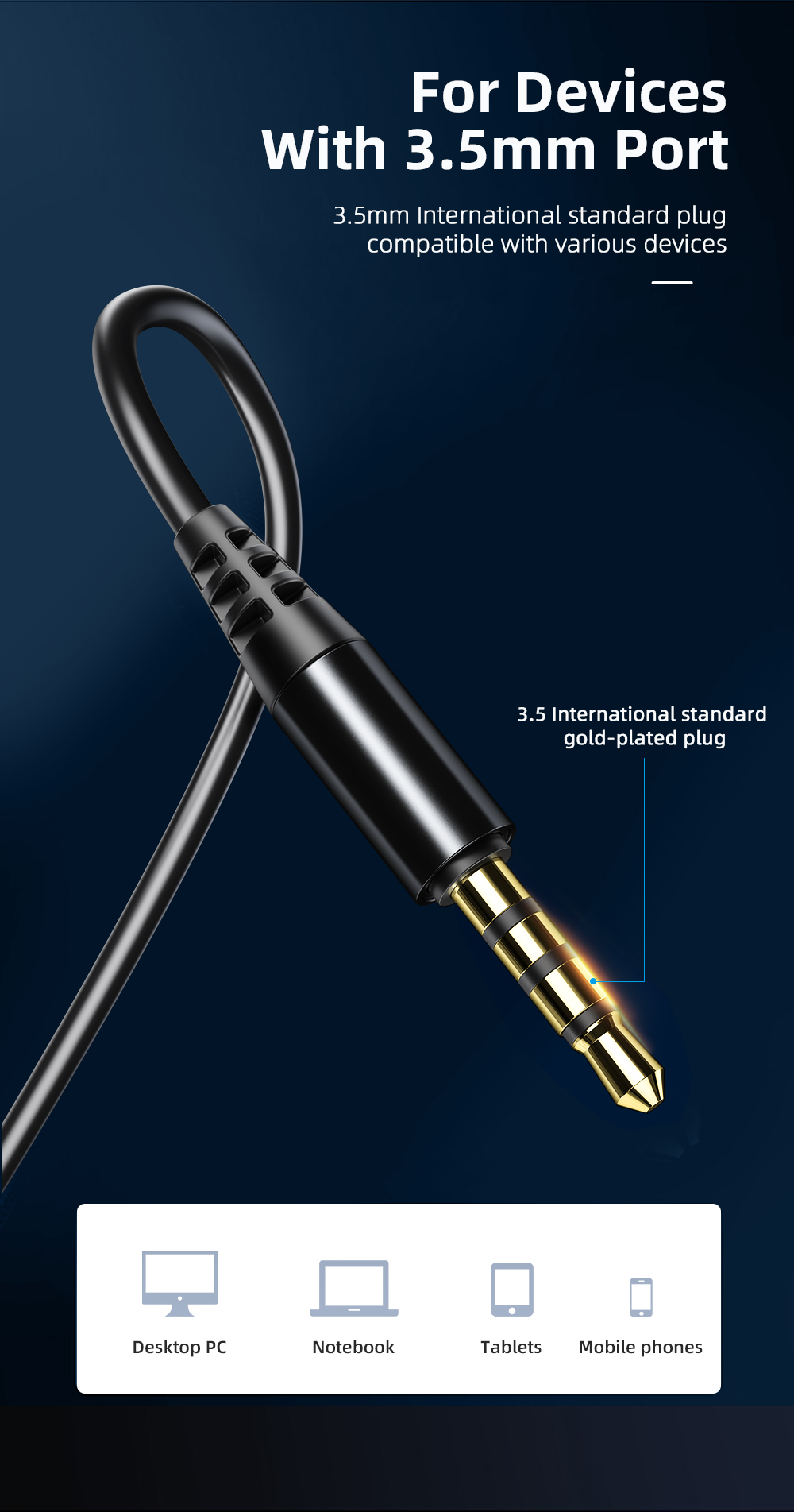 M15 Compound Diaphragm Wired Earphones 3.5mm PVC Mini Earphone Headset