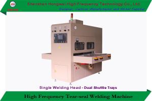 China Shuttle Tray High Frequency Plastic Welding Equipment Touch Screen For Blister Pack factory
