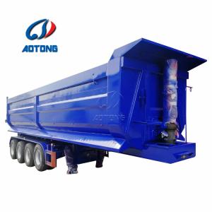 China Producer Dual Line Braking System End Dump Semi Truck Trailer for Self Discharge factory