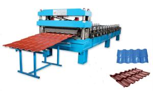 China 3D Steel Roof Tile Roll Forming Machine Fully Automatic Control System factory