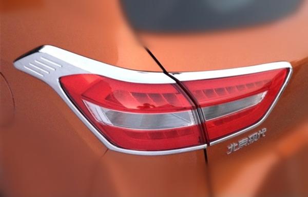 ABS Chrome Tail Car Headlight Covers For Hyundai ix25 2014 Rear Light Rim