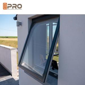 China 1.4mm Frame Thickness Metal Awning Windows / Aluminium Single Top Hung Window aluminum window awnings for home awing factory