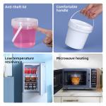 ISO9001SGS Certified Certified Black 2L PP Plastic Bucket for Honey and Ice