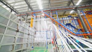 China Metal Powder Coating Line System With Stainless Steel Powder Coating Booth factory