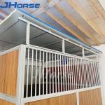 Galvanized Full Bamboo Portable Horse Box Stalls 3.5m 3.6m Steel Frame