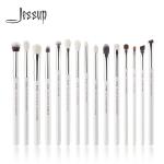 Professional 15pcs Eye Makeup Brush Set Light Weight Aluminium Ferrule
