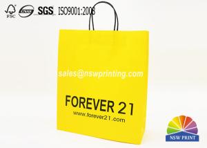 China Varnishing White Craft Custom Paper Shopping Bags With Pantone Color Printing factory
