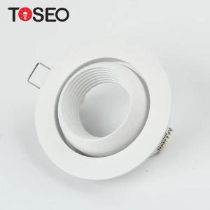 China 95mm Adjustable White Recessed Downlight Fixtures Gu10 Mr16 AC 220V factory