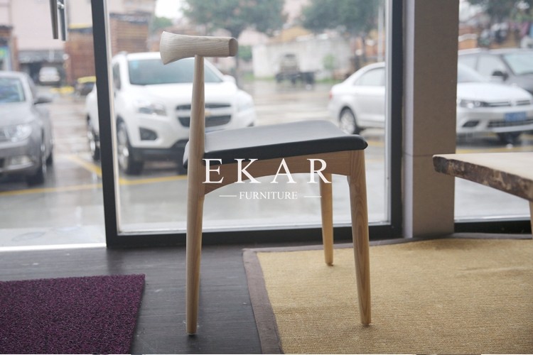Furniture Modern Designs Chair Solid Wood With Leather Seat Dining Table Chair Set