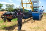 25m 3500m3/H 18" River Dredger Gold Mining Dredge