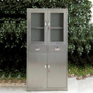 China 0.5 - 0.9mm Stainless Steel Filing Cabinet Cupboard For Tools factory