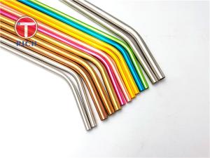 China 6mm 8mm 12mm 304 Stainless Steel Metal Drinking Straw Set For Coffee Milk Tea factory
