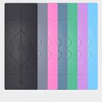 5mm Pu Rubber Yoga Mat Customized Posture Line Natural Rubber Anti Slip and
