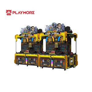 China Coin Operated 4 Player Arcade Machines Push Marbles Chips factory