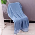 Solid Color Bath Towel for Adults Customized Logo Advertising High Absorbent