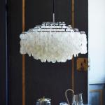 Metal Acrylic Pine Cone Pendant Light Dining Room Decorative Chandelier