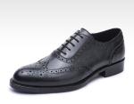 Business Lace Up Casual Shoes , Soft Leather Brand Party Wear Shoes For Mens