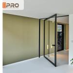Double Tempered Glazed Middle Swing Pivot Door / Thermal Break Aluminum Profile
