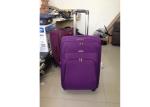 170T Lining Soft Trolley Luggage Suitcase , 4 Single Rotative Wheels Soft Sided