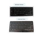 IP67 Black Metal Industrial Keyboard Vandal Proof Panel Mount