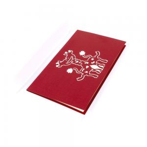 China OEM 3D Pop Up Valentine Cards ,  3D Greeting Card Offset Printing FCC Certificates on sale