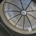 Hi-end Custom Stained Leaded Glass Domes And Skylights Art Stained Glass