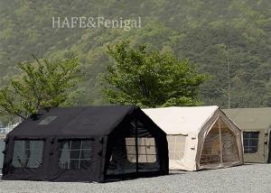 China Army Green Air Inflatable Camping Tent 13.6 Outdoor Free Construction One Room One Living Room Ridge Rainproof factory