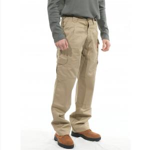 China CN88 12 7.5oz CAT FR Cargo Pants Khaki Fire Rated For Men Workwear factory