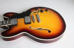 New style tobocco burst Gold hardware shark fin hollow Electric Guitar The