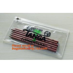 A4 clear plastic pp document carrying file folder zipper lock pocket bag with