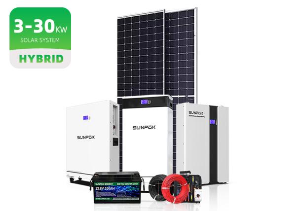 Off Grid Hybrid Solar Energy Storage System 5Kw 10Kw 20Kw 10Kva Solar Power