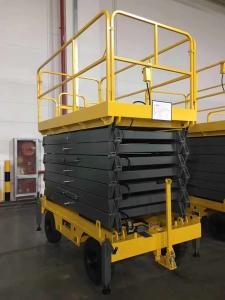 China 500kg Mobile Scissor Platform Electric Lift Table 16m Working Height factory