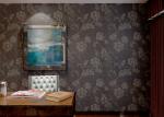 Moisture Proof Vinyl Modern Embossed Wallpaper / Wallcoverings for Home