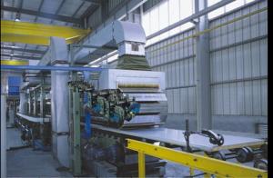 China 40mm Thickness Corrugated Sandwich Panel Production Line With 3m Mini Cutting Length factory