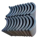 Hard Big Ferrite Electric Y33 Grade R35.5xr28.2x61x80mm Magnet 190W Motors