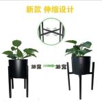 Black Anti Rust 41cm Length Metal Flower Stand