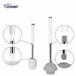 12" Bathtub Long Handle Cleaning Brush TPR Silicone Material Toilet Brush With