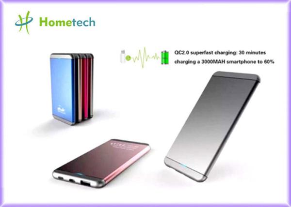 5000mAh Fast Charging Lipstick Power Bank , QC 2.0 Extra Battery Charger for