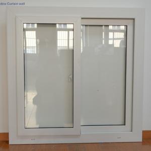 China Double Tempered Glasses PVC Sliding Windows Customized Folding Upvc Windows White factory
