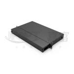 1U Fixed Patch Panel Capacity 12/24/48 Fiber Rack Mount Patch Panel Optonal LC