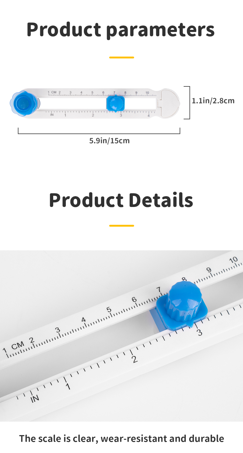 Metal Plastic Round Paper Cutter 20cm Diameter for Customized Colorful Scrap Paper