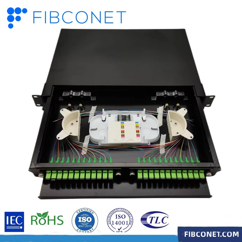 1u 2u Sc FC Patch Panel Fiber Optic Distribution Frame ODF for Optical Fiber Network