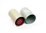 Handmade Empty Eco Friendly Candle Boxes , Rigid Cylinder Round Cardboard Gift