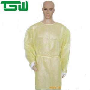 China Elastic Cuff Nonwoven Disposable Protective Isolation Gown factory