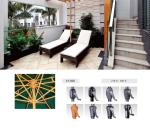7 Foot 6 Foot 5 Foot Aluminum Patio Umbrella Luxury Sunshade Backyard Garden
