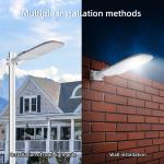 Smart Mains-Powered LED Street Light, Aluminum Alloy Body, IP65 Waterproof,
