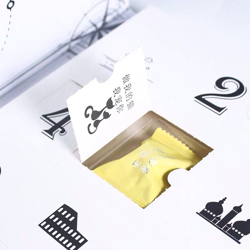 Custom Advent Calendar Small Truffle Boxes Luxury Chocolate Packaging Boxes For Christmas